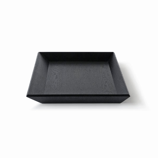 OBLIQUE Tray in black oak