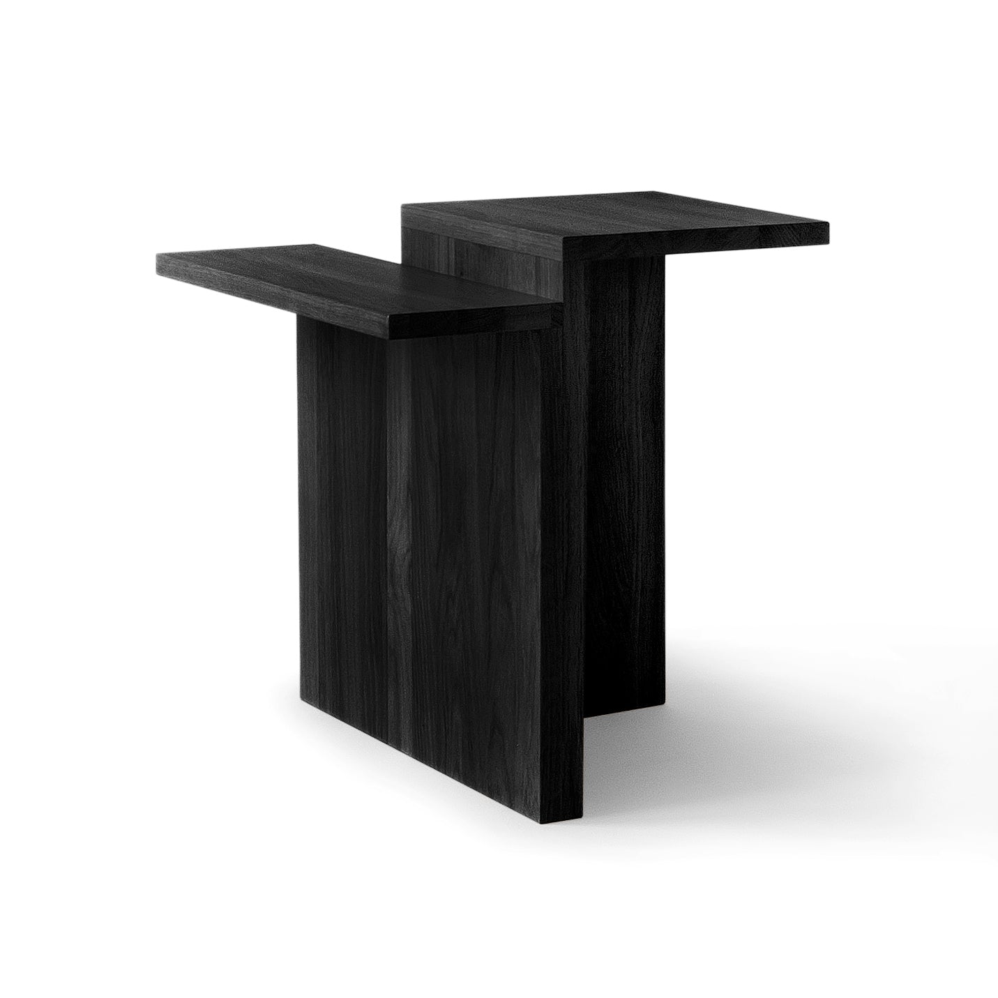 PLATEAU MASSIF Side table, black