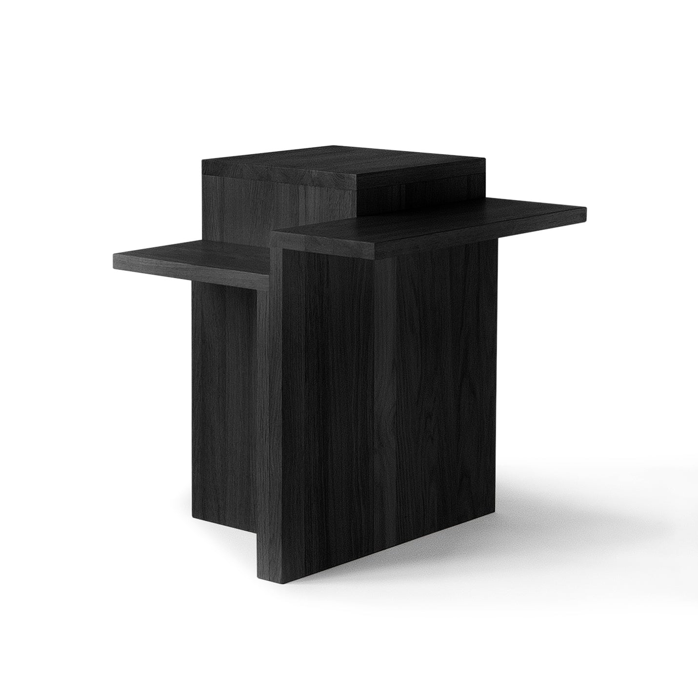 PLATEAU MASSIF Side table, black