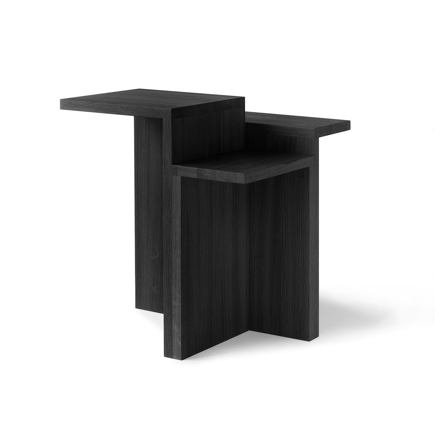 PLATEAU MASSIF Side table, black