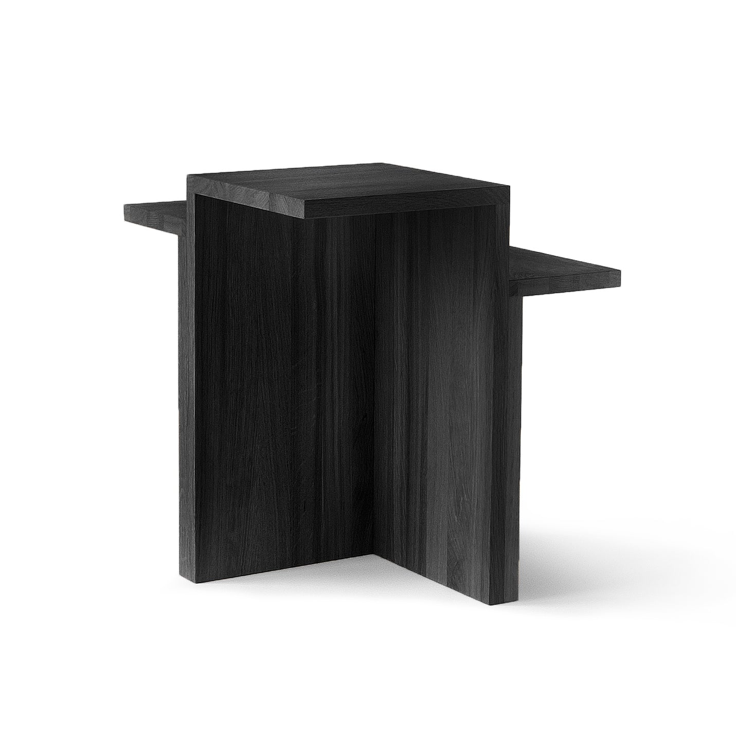 PLATEAU MASSIF Side table, black